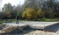 Fundamenty pod dom L 58, Kozia Wola gm. Zakrzew